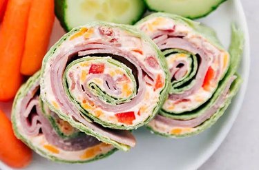 Three Ham and Cheese Pinwheels