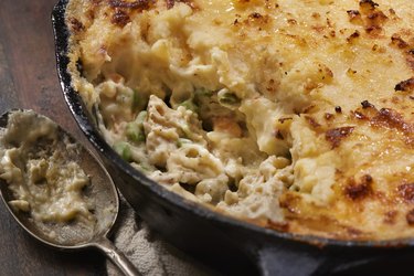 Creamy Turkey Shepherd's Pie, a simple 3-ingredient recipe for leftover turkey