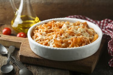 Homemade pasta bake