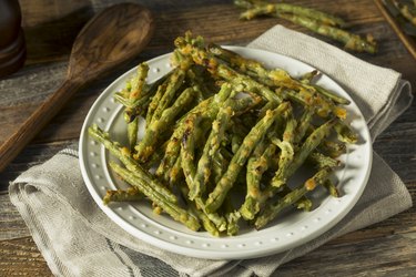 Homemade Baked Parmesan Green Bean Fries